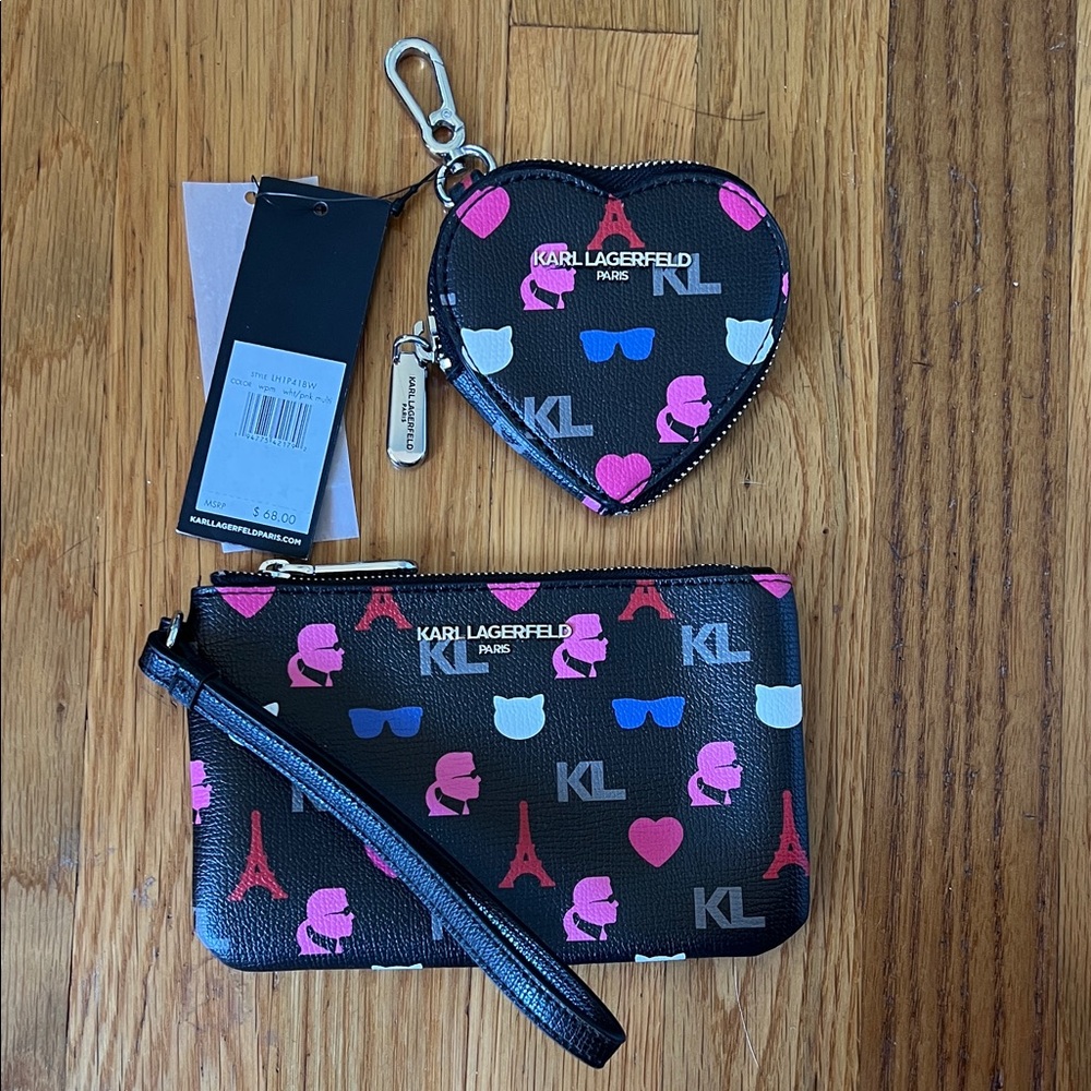 Karl Lagerfeld Matching Pouch Set
